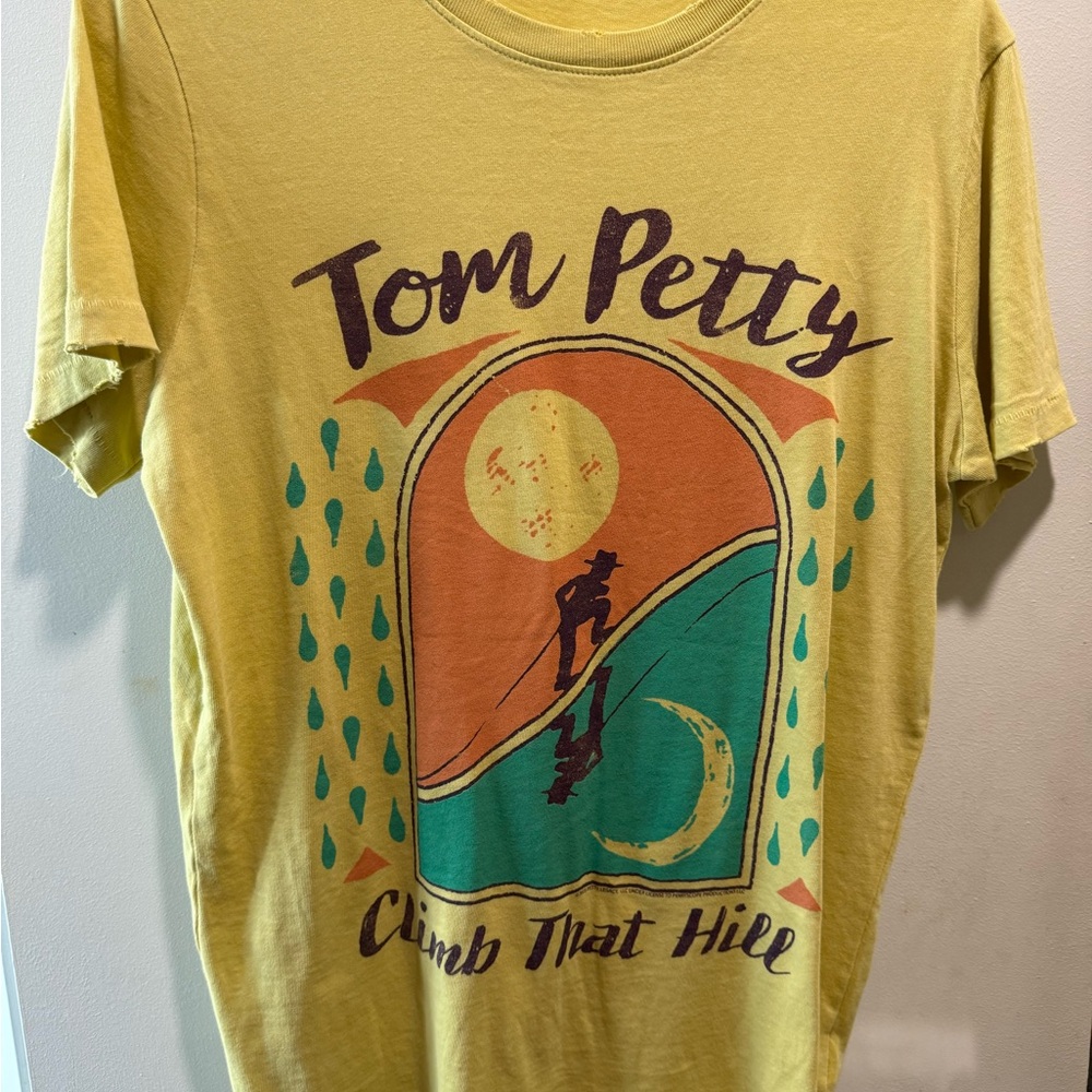 Junk Food Clothing Tom Petty Climb That Hill Tee - Yellow